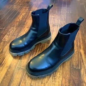 Zara Clear Lug Sole Chelsea Boots